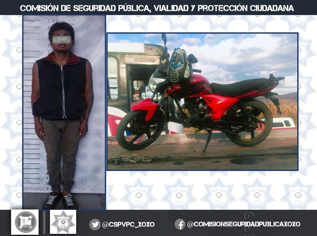 Tras implementar un Puesto de Control Preventivo Provisional en el Fracc. #SantaElena, recuperamos una motocicleta marca Italika, tipo Ft-150, con reporte de robo, el conductor y la unidad fueron puestos a disposición de la <a href="/FISCALIA_GobOax/">Fiscalía General</a> para determinar lo procedente.