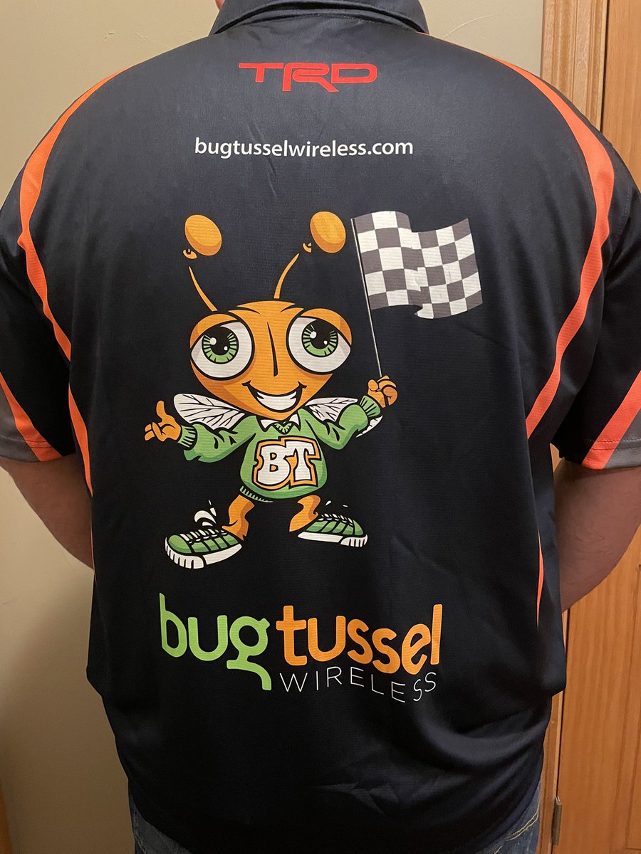 BrandonDhuey's tweet photo. 2022 pit crew shirts and drivers suit have arrived. 2 weeks till the kick off of the 2022 midwest truck series. @bugtusswireless @ToyotaRacing #midwesttruckseries #letsgotrucking https://t.co/GT0T2Gtam4