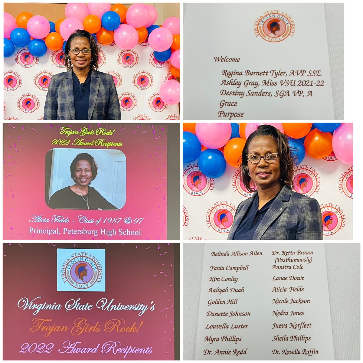 This morning I was recognized as  a “Trojan Girl Who Rocks 2022”.I am very appreciative of being recognized among this elite group of women. Thank you <a href="/ReginaBTyler/">Regina Barnett Tyler, (She/her)</a>. I am a Trojan Girl Who Rocks!!#TGR2022 #VSU🧡💙<a href="/mpitremartin/">Maria Pitre-Martin</a>