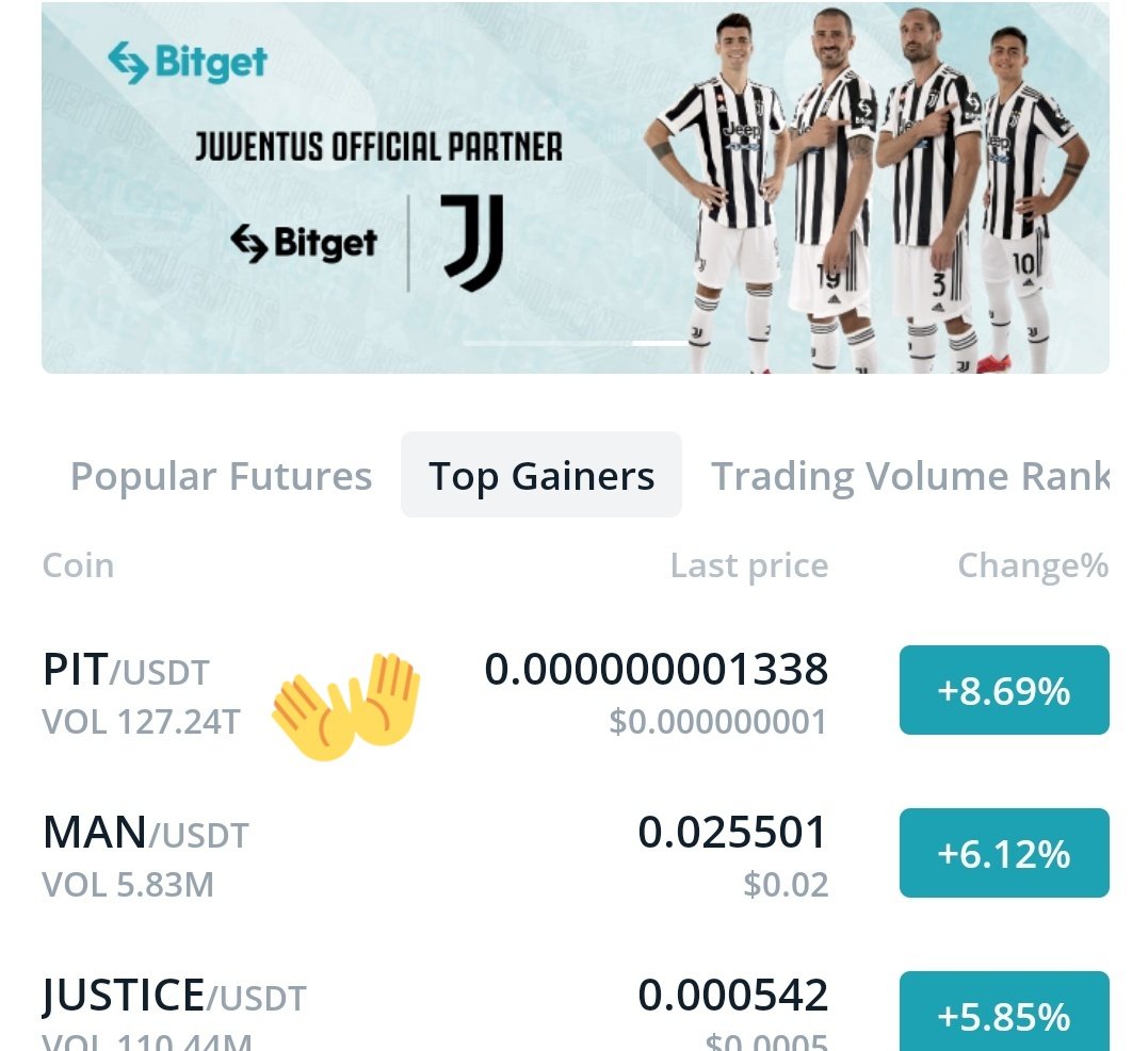 BscPitbull's tweet photo. NOW: We're getting informed that #Pitbull is TOP GAINER🟢&amp; trending on exchanges with an outstanding volume
@bitgetglobal 🚀 @MEXC_Global 
@BitrueOfficial 🌌 @CoinTigerEX
@DigiFinex 🌙 @Hotbit_news 

Time to trend on @okx
VOTE TO LIST $PIT ON #OKX Details: https://t.co/rpahc22ZA8 https://t.co/3C030nri1P