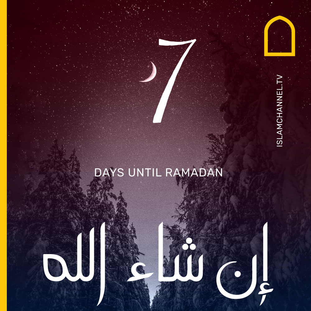 7 days left 🤲

#Ramadan #IslamChannel #Muslims #RamadanCountdown