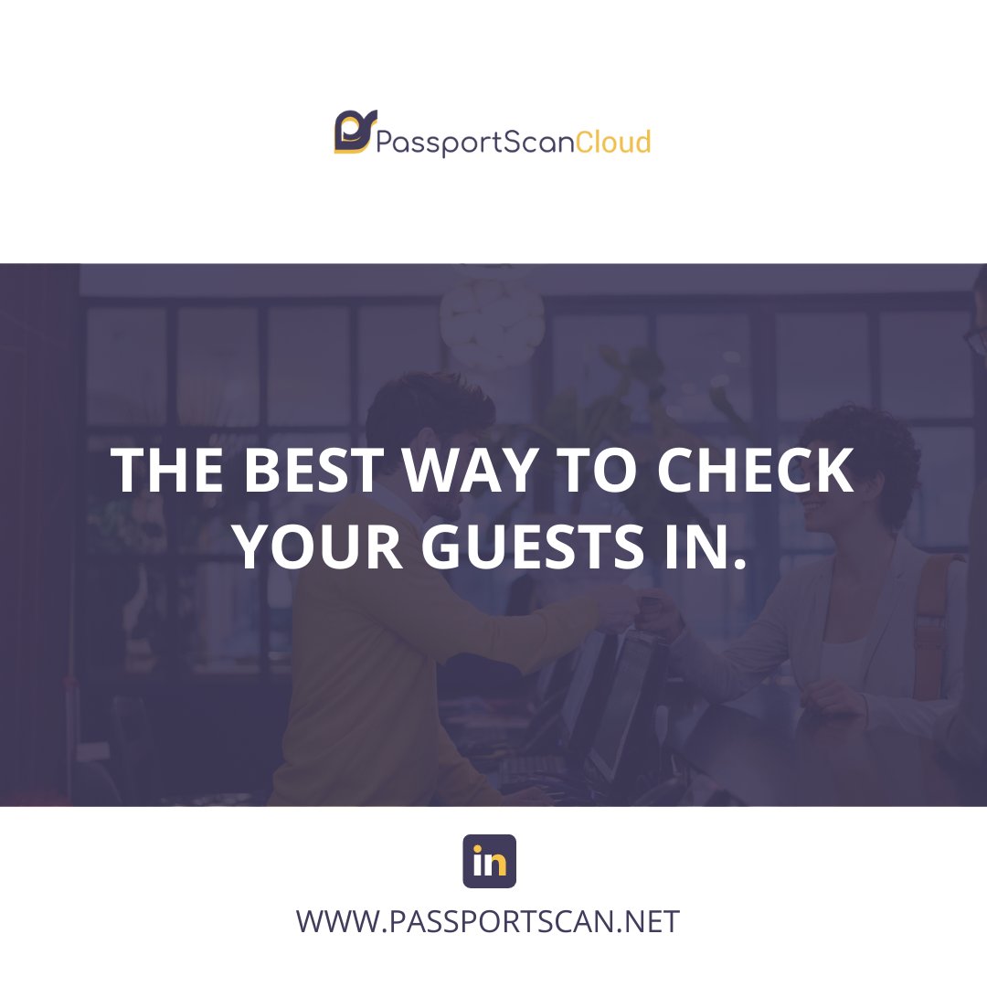 PassportScan's tweet image. 🧑🏼‍🤝‍🧑🏻 Your guests get a better experience when they check-in using our PassportScan system. It’s easy, it’s fast, and it’s the best way to check your guests in.

Sign up and start your trial now! passportscan.net

#PassportScan #Scan #Documents #Hotel #CheckIn # ...