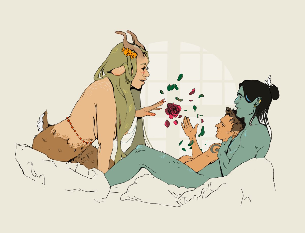The way these three dumbdumbs care for each other is melting my heart ◡‿◡ 
.
OC by Liam O'brien, Ashley Johnson and Robbie Daymond for @CriticalRole 
.
#exandriaunlimited #fearnecalloway #orymoftheairashari #dorianstorm #dorym #criticalrolefanart #criticalroleart