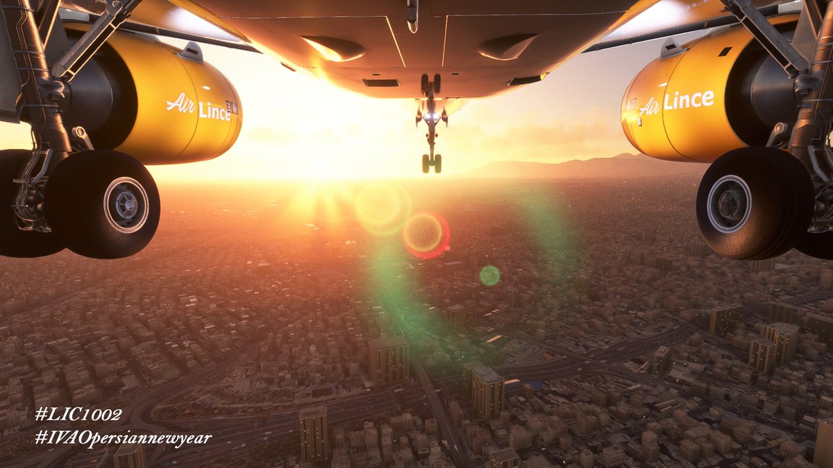 jarenastv's tweet photo. Today we participate in the #HQEvent of @ivaoir with a flight from Masharad (OIMM) to Tehran (OIII) in Iran 🇮🇷. 

🏜 Different flight between dunes, crossing deserts and arid landscapes.

@ivaoaero #IVAO #PersianNewYear #Simulation #MSFS2020 @AirLinceVA https://t.co/apmeTyvtJZ