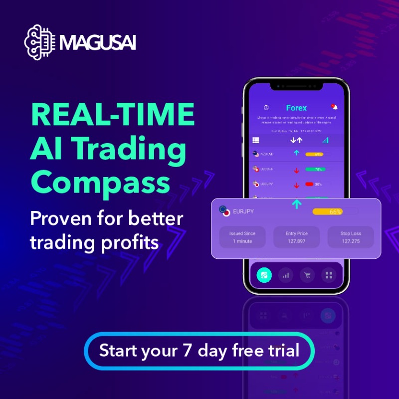 magus_ai's tweet photo. Supercharge your trading.
Know when to buy - what to buy with Magus AI! 🚀