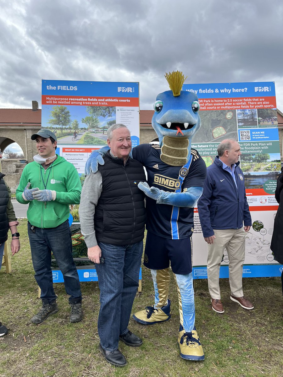 Had a wonderful time at Youth Soccer Day at FDR Park with <a href="/myphillypark/">Fairmount Park Conservancy</a>. I'm excited for the improvements coming to FDR, including state-of-the-art athletic fields. Thanks to the FDR Park Plan and #RebuildPHL, South Philly youth soccer leagues have a lot to look forward to.