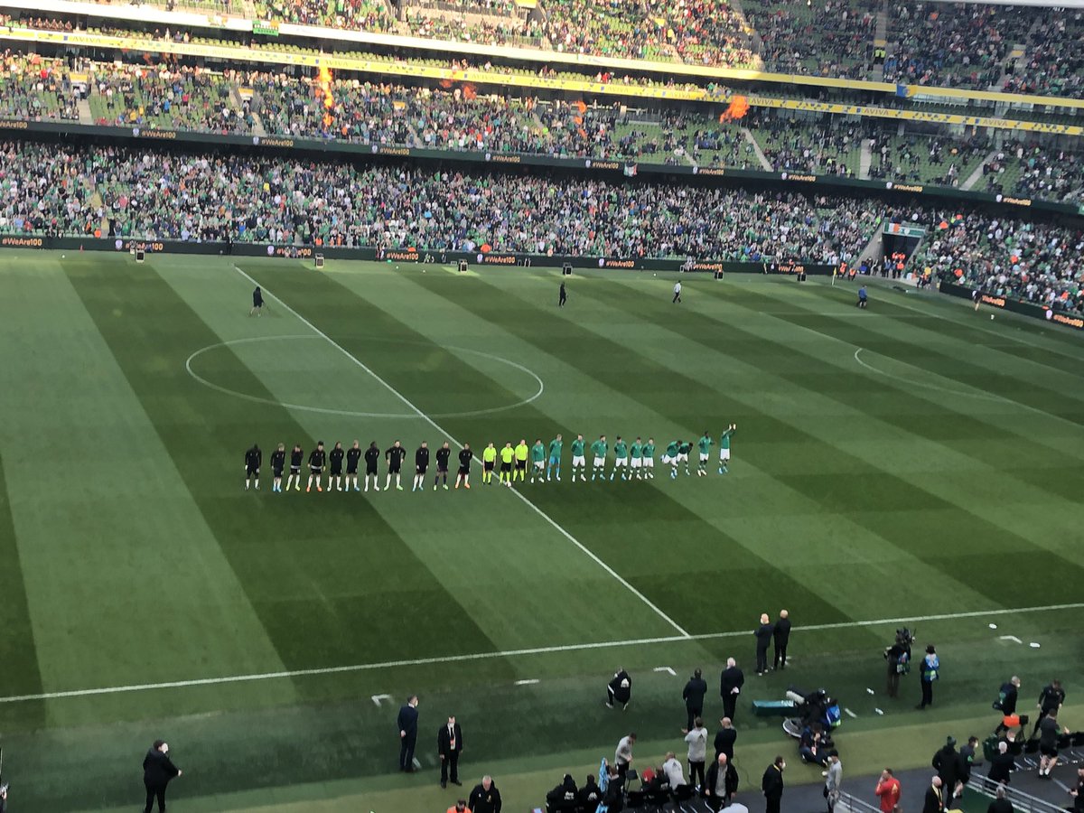 BEinIreland's tweet photo. ⚽️It started! Belgium is currently playing Ireland in an international friendly in Dublin. Go Red Devils! 🇧🇪#football #TousEnsemble https://t.co/KQ0FTrbmzi