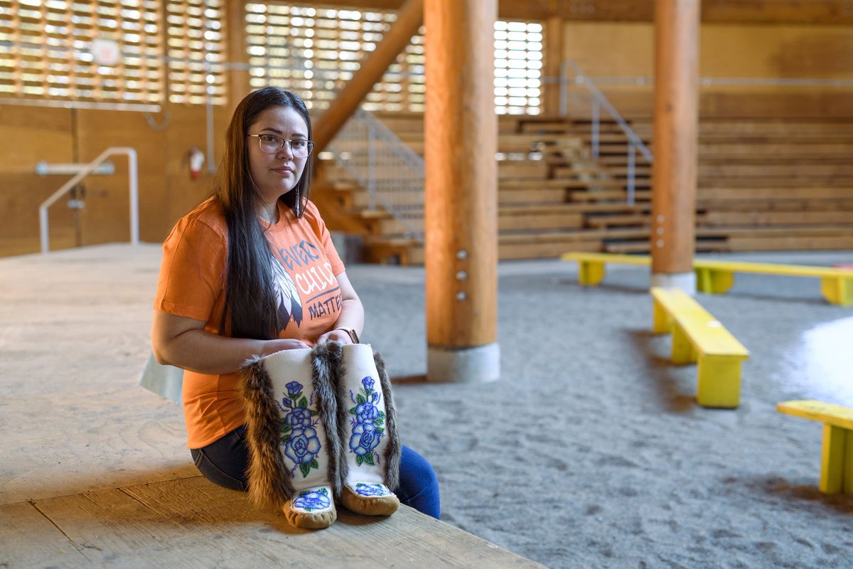“She is bringing a brand-new pair of mukluks, made for her by one of her aunties, a residential school survivor, and her mother. She’ll also be bringing medicines from her territory, carrying stories and teachings and prayers from her friends and family” theglobeandmail.com/canada/article…