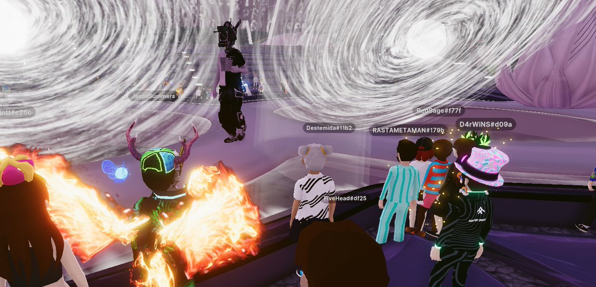 NFTrix's tweet photo. The way to the future. @the_vogu #Decentraland #MetaFashionWeek https://t.co/wghcEMKEuE