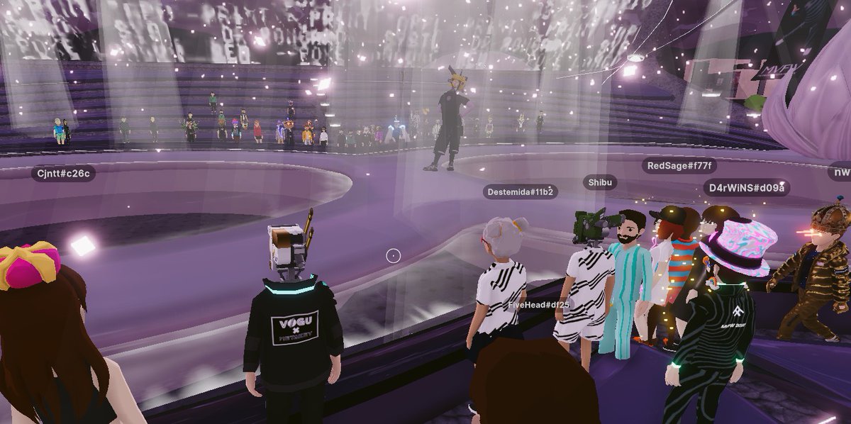 NFTrix's tweet photo. The way to the future. @the_vogu #Decentraland #MetaFashionWeek https://t.co/wghcEMKEuE