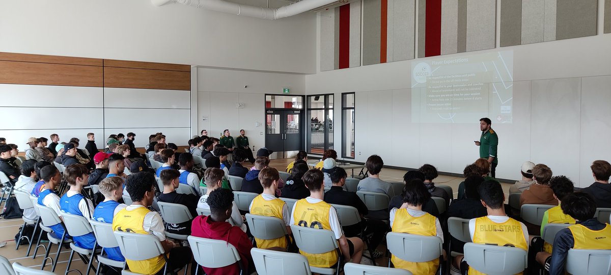 MarkusReinkens's tweet photo. Day 1 of @goteamsask Soccer ID Camp is underway. Thanks to @SoccerWeyburn for hosting! @SaskSoccerAssoc https://t.co/kRBdYlJMAw
