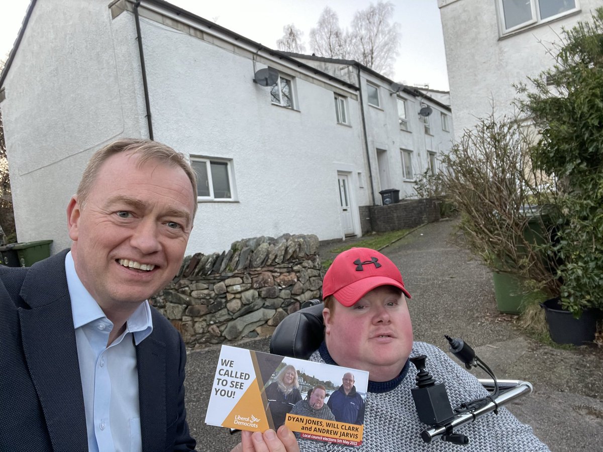 timfarron's tweet photo. Winning here… and here..and here too! At least it feels like we are. I’m loving spending time on the doorsteps with the fantastic Lib Dem team, talking to lovely people in lovely weather! https://t.co/Gn2MV5aJJT