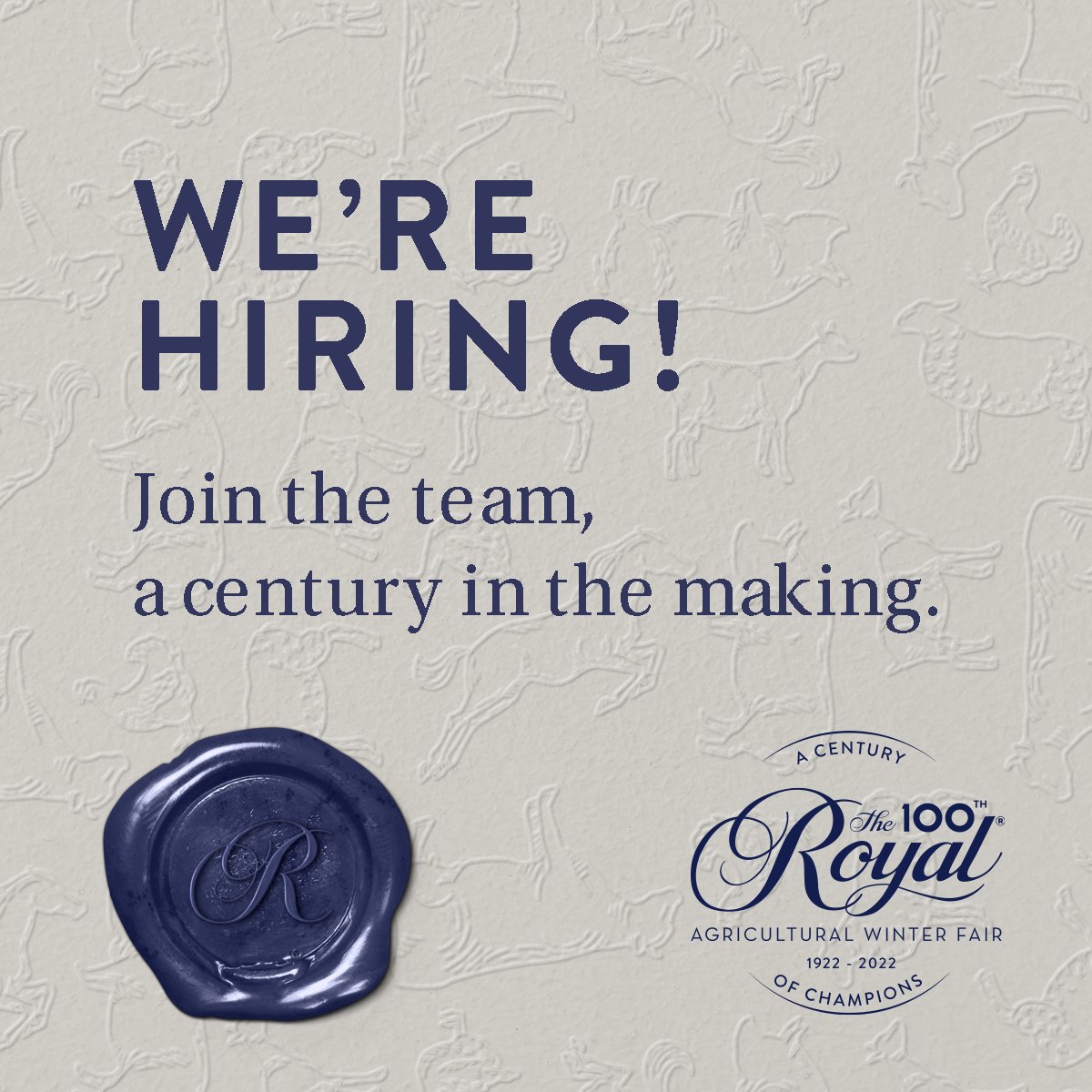 We're hiring! Join the team, a century in the making. We have the current positions available: Manager Agriculture ca.indeed.com/viewjob?t=mana… Manager Education and Features ca.indeed.com/viewjob?t=mana… #RoadToTheRoyal #RAWF100 #RoyalChampions