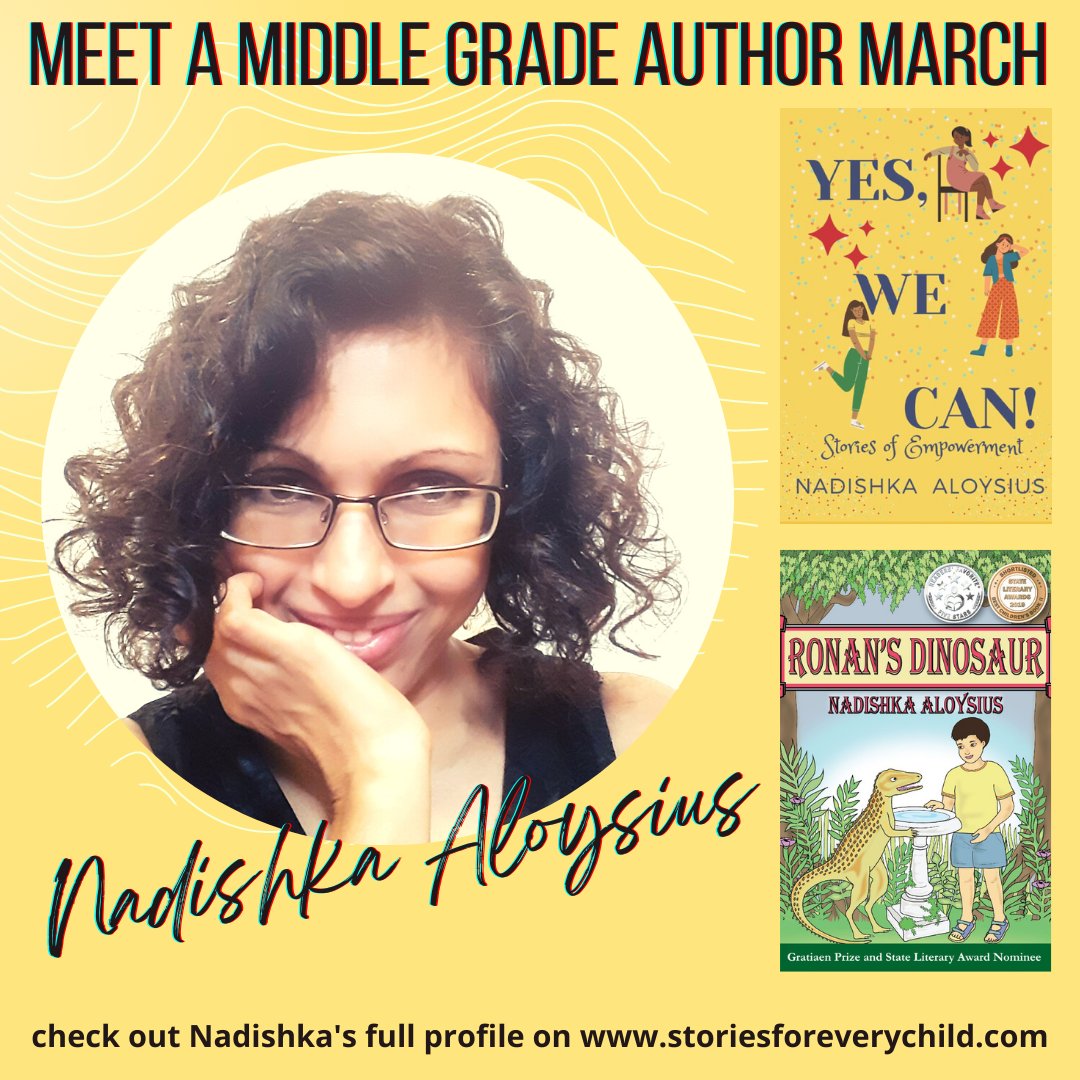 Meet author Nadishka Aloysius (<a href="/NadishkaB/">Nadishka Aloysius Books</a>) in our Middle Grade March profile!
tinyurl.com/5bsvhhb5
#mglit #AuthorInterview