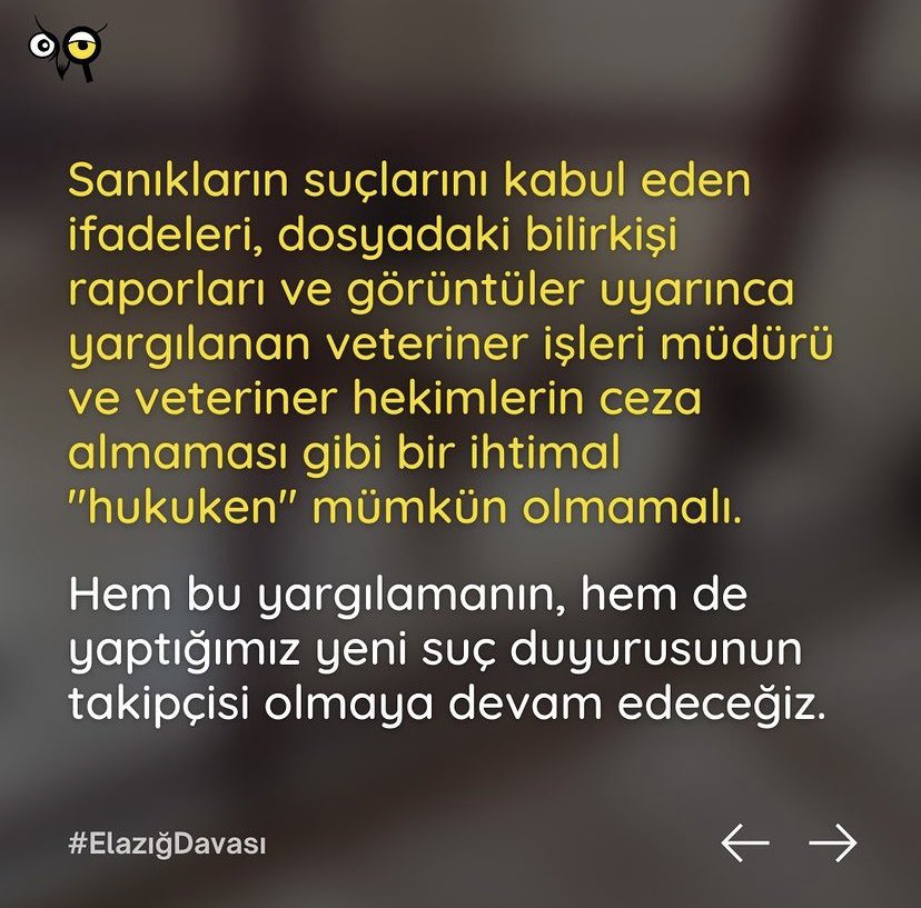Daha önceki yıllarda yaşanan süreçle ilgili süren davanın karar duruşması ise 29.03.2022 yani bu Salı, saat 10:48’te Elazığ 2. Asliye Ceza Mahkemesinde görülecek. Hem bu yargılamanın, hem de yaptığımız yeni suç duyurusunun takipçisi olmaya devam edeceğiz. #ElazığDavası