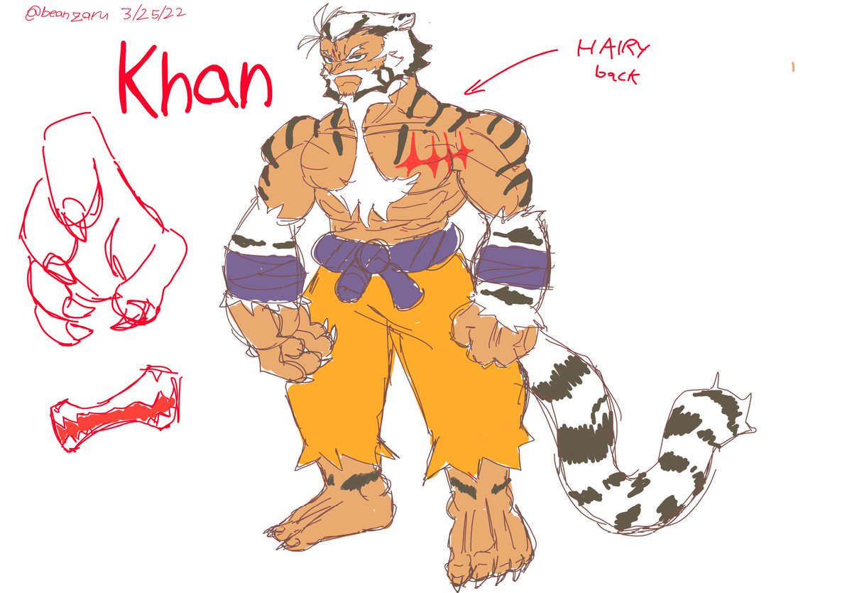 Fun fact!

Demi's father was a cool, Sol Badguy-esque fighter who was killed live in a tournament by Khan! :)))) 