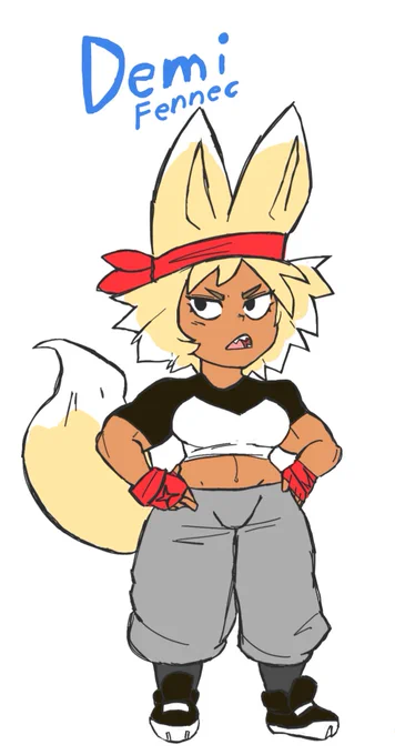 Fun fact!

Demi's father was a cool, Sol Badguy-esque fighter who was killed live in a tournament by Khan! :)))) 