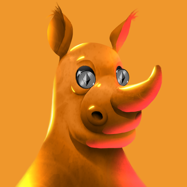 Gold rhino 👀 #looksrare