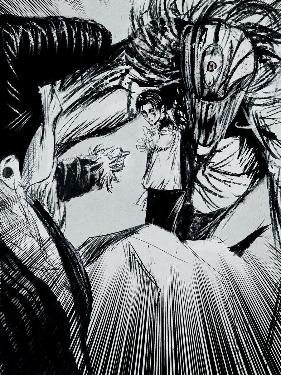 Crain1Art's tweet photo. Fanart 
Yuta Vs Ryu

#JujutsuKaisen #呪術廻戦 #JJK https://t.co/FVRsnFzScS