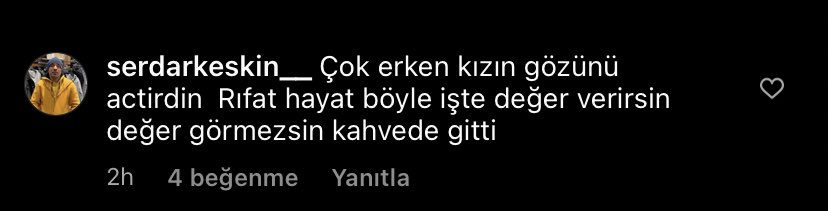 Hayat böyle bir şey işte Rıfat kdkdmdldmdkdkd