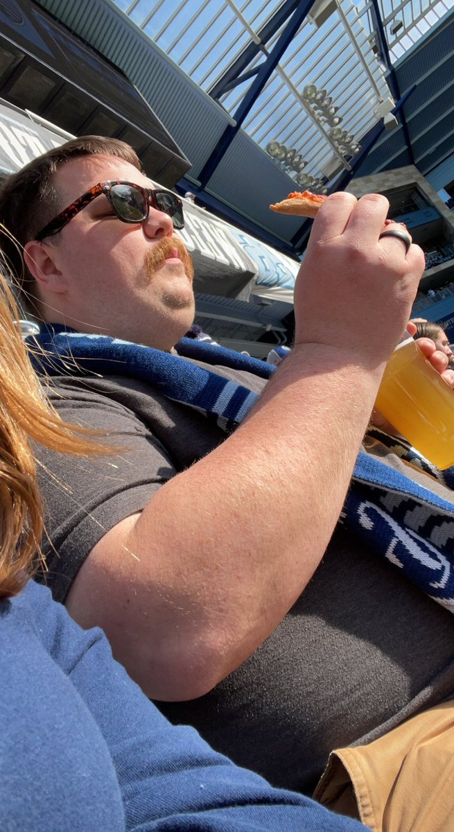 sammyk95's tweet photo. He’s in his happy place. #SportingKC https://t.co/3q58mzSw3g