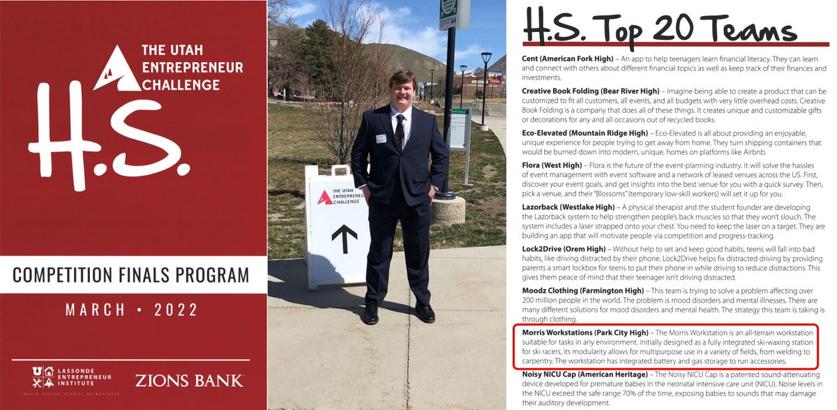 I had a great time today presenting at the Finals of the Utah Entrepreneur Challenge representing Park City High School! Tons of cool people &amp; projects! <a href="/Roger_Arbabi/">Roger Arbabi</a> <a href="/parkcityschools/">Park City School District</a> <a href="/LassondeInst/">Lassonde Institute</a>