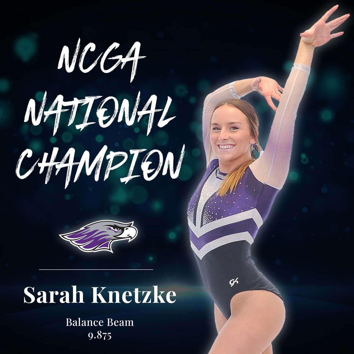 Congratulations to national champions Emily North (all-around) and Sarah Knetzke (balance beam)! This duo led the #Warhawks to fifth place at the 2022 @d3ncga Championship with a team score of 191.975.

#NCGAGym | #PoweredByTradition