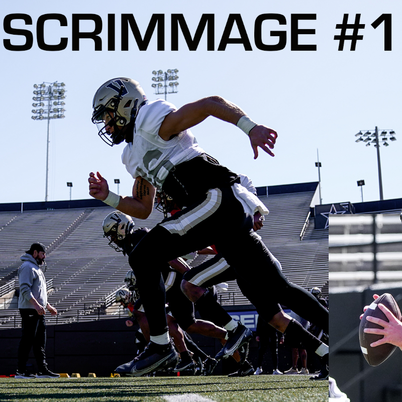 VandyFootball's tweet photo. Scrimmage scenes. 

#AnchorDown