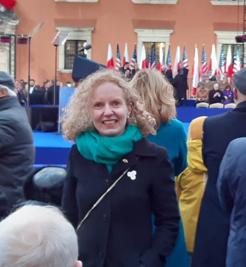 IRLeoconnell's tweet photo. “The democracies of the world are revitalised with purpose &amp; unity” @POTUS 

Proud to represent 🇮🇪 as one of those democracies this evening in @Zamek_Krolewski #Warszawa 🇵🇱 https://t.co/xi9ybRNh9A