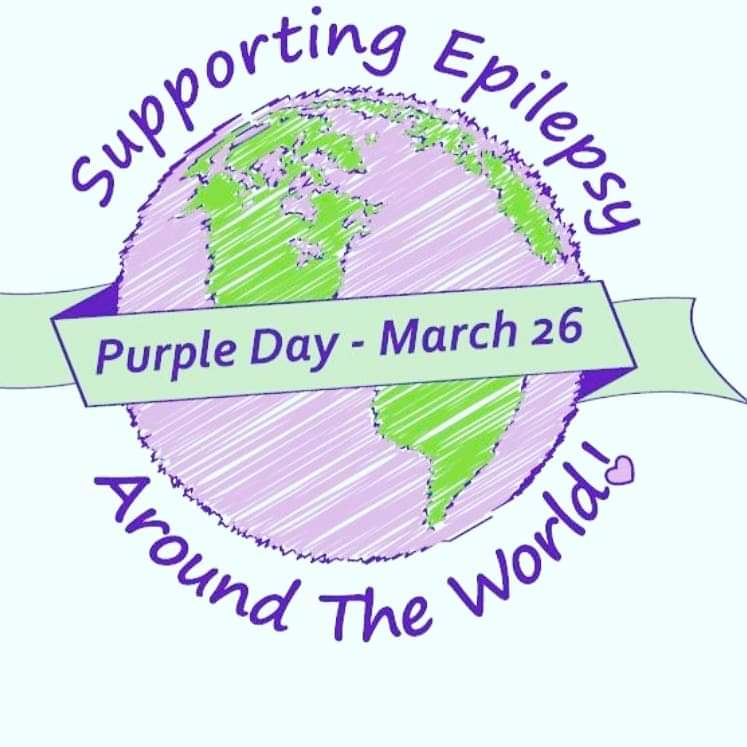 Purple Day= Epilepsy Awareness. It's not always visible! The struggle is real.