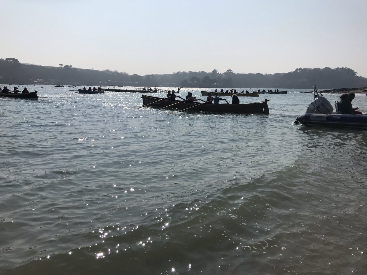Fab days racing at Helford Mini Scillies with over 20 boats in each race. <a href="/RowingInPenryn/">Penryn Rowing Club</a> ladies Supervet crew came 5th in the vets race and were 1st Supervets crew home. 🏆🥇 
Thanks for a great event <a href="/HelfordGigClub/">Helford Gig Club</a>