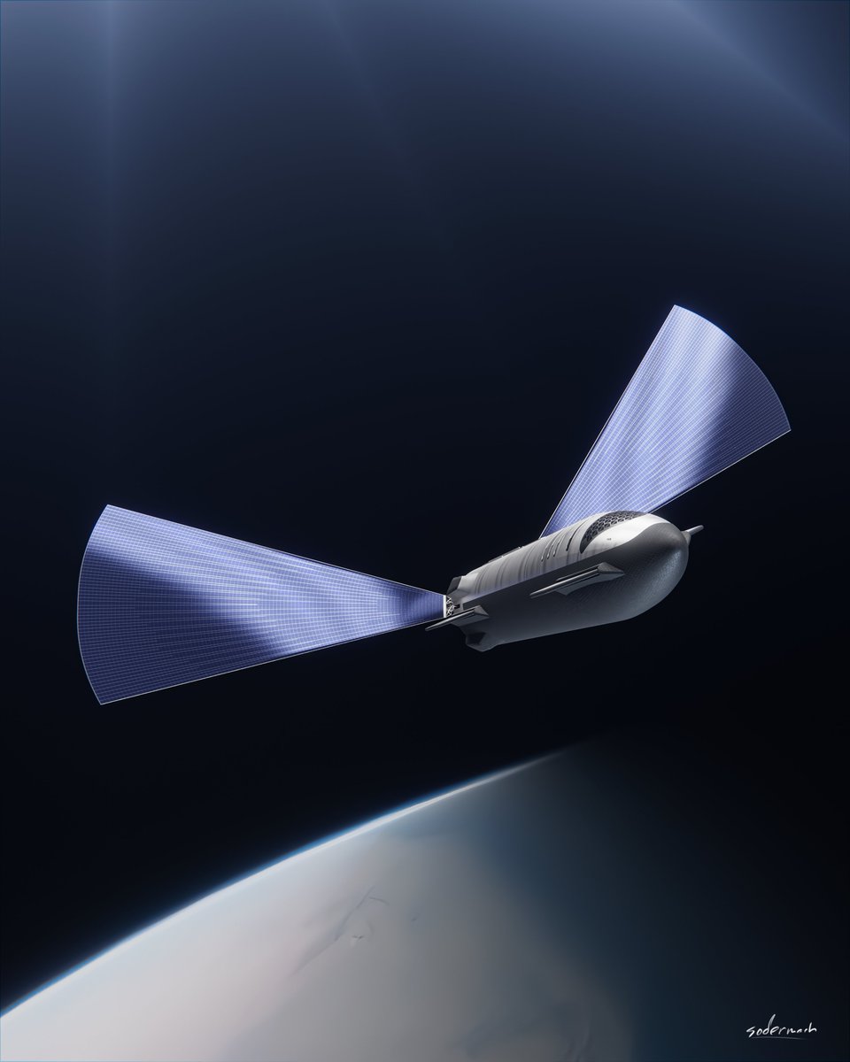 Coasting. #SpaceX #Starship