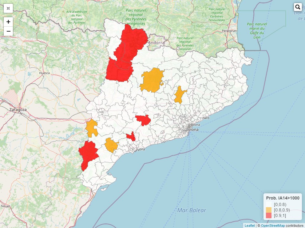 covidcat4's tweet photo. CovidCat [ 2022-03-24 ]:

TOP 3 ABS Prob. IA14>1000 major de 0.9:

1. TREMP IA14: 1696 [1434-1980]
2. LA POBLA DE SEGUR IA14: 1335 [1036-1671]
3. TERRA ALTA IA14: 1326 [1124-1543]

IA: Incidència acumulada (casos/100K hab.) https://t.co/HBDnz0ask8