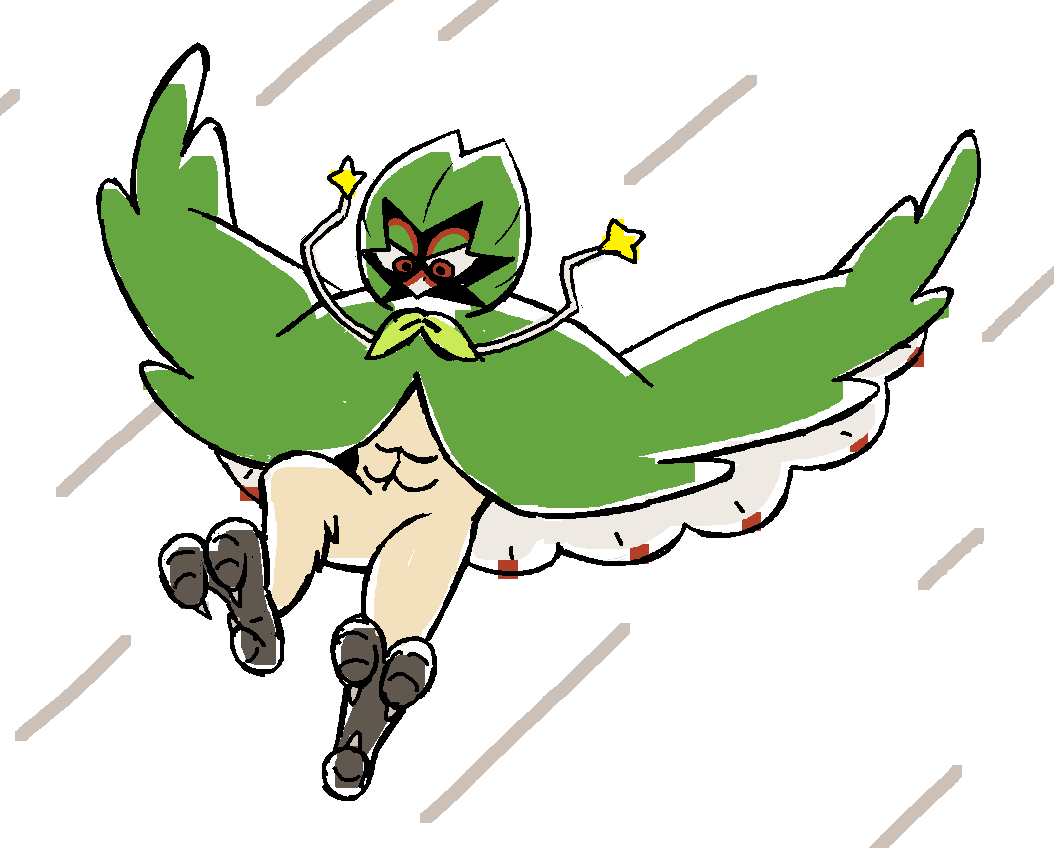 「i drew decidueye from memory!!! hoot hoo」|kris 🦦 🔜 LVFCのイラスト