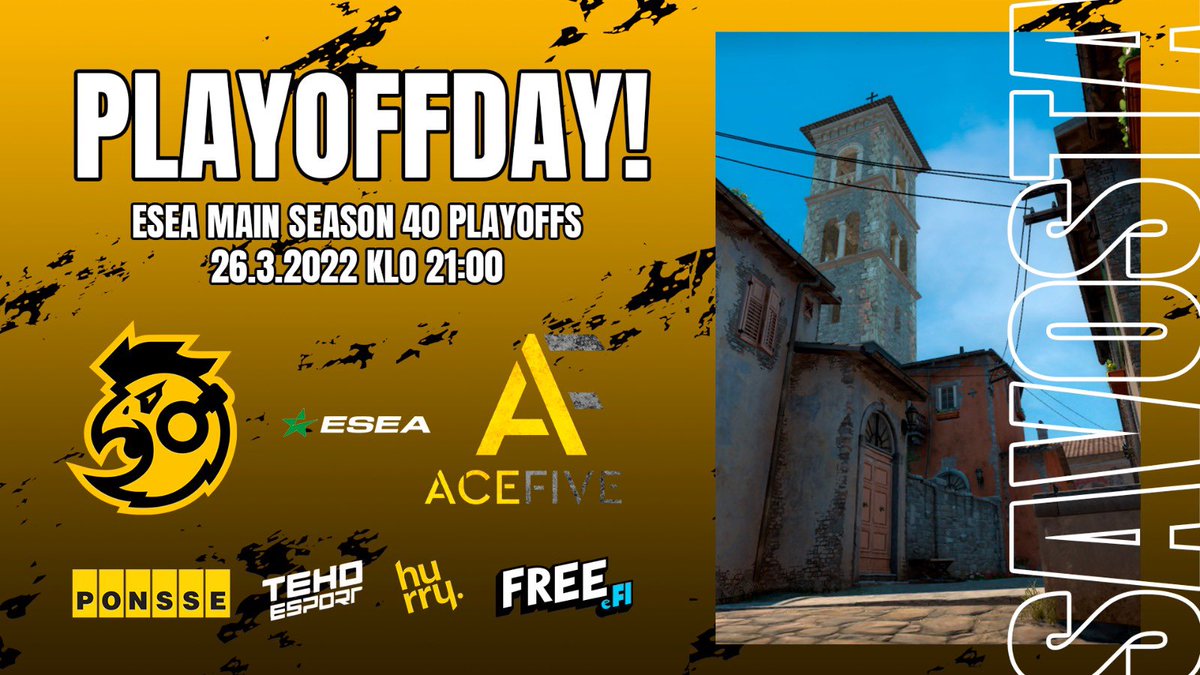 sawoesports's tweet photo. Let’s go! Grind on lower bracket starts NOW! 👊🏻
⚔️: ESEA Main Season 40 Playoffs
🕘: 21:00 (EET)
🆚: AceFive (🇬🇧)
🗺: BO3
#esportsfi #csgofi #SAVOSTA #FREESAWO https://t.co/ALEIaeDbAu