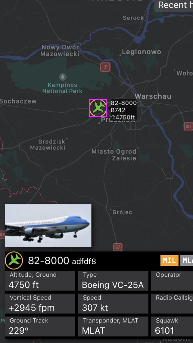 #airforceone just airborne from #Warsaw #Poland. #JoeBiden returning home.