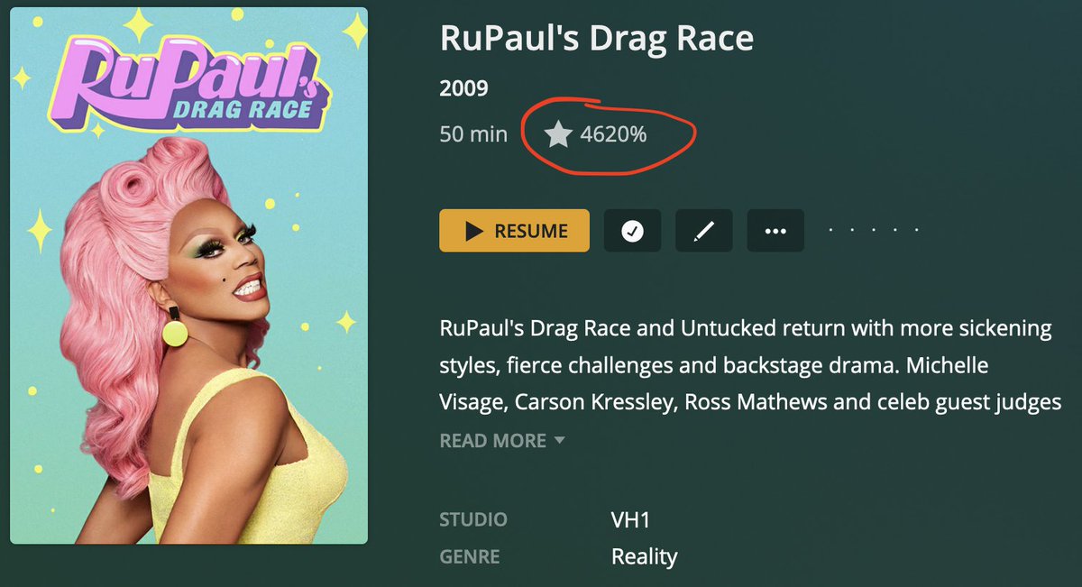 evandjohnston's tweet photo. @ronaldotrancoso I'm pretty sure @LadyCamden is also responsible for this show rating on Plex https://t.co/rcqsXyQjfH
