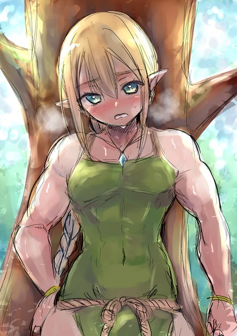 木陰の♂エルフ 