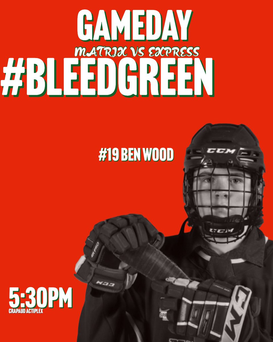The Express stop here🛑 

Let’s get ready for playoffs and come support your @u15majormidislematrix tonight.

⏰ 5:30pm
📍 Crapuad Actiplex
🆚 @easternexpresshockey