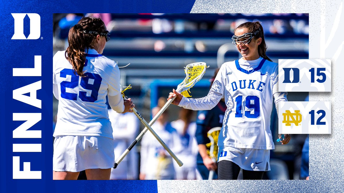 DukeWLAX's tweet image. First win in South Bend since 2014: ✅

Cat Barry lead the way with SIX goals and one assist!

#GoDuke 🔵😈🥍