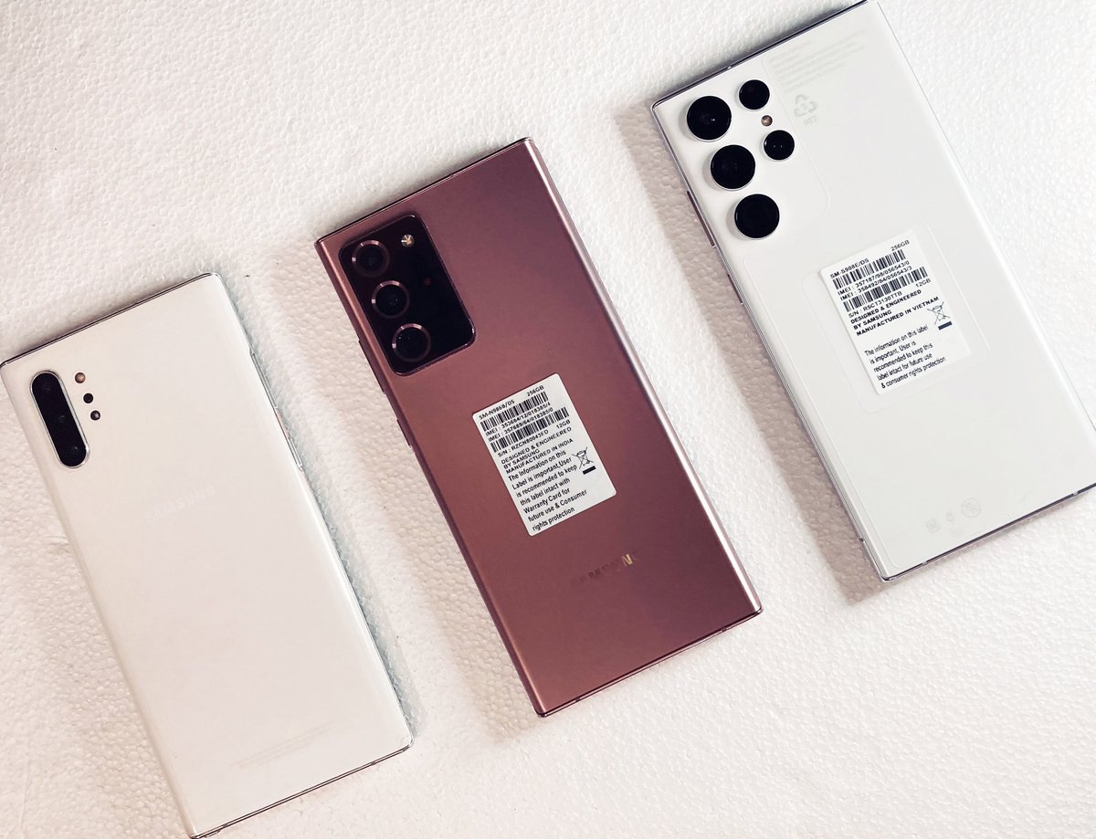 RutamHere's tweet image. 3 Generations of the @SamsungIndia Galaxy Note and it's always overwhelming.
#Note10Plus #Note20Ultra5G #S22Ultra