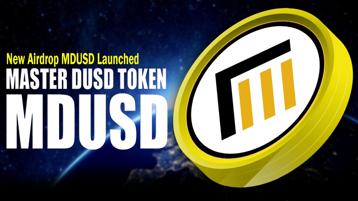 ✅ MDUSD
✅ Airdrop & Token Sale started from March 18, 2022
💎LISTING PRICE MDUSD: 1 MDUSD = 4 DUSD💎
💎PRICE DUSD: 1 DUSD = 0.1 USD💎
Listing Pancakeswap September 2022
🔥👇 Project Link MDUSD:
master.dusd.network
🔥👇 Airdrop Link MDUSD:
master.dusd.network/airdrop/