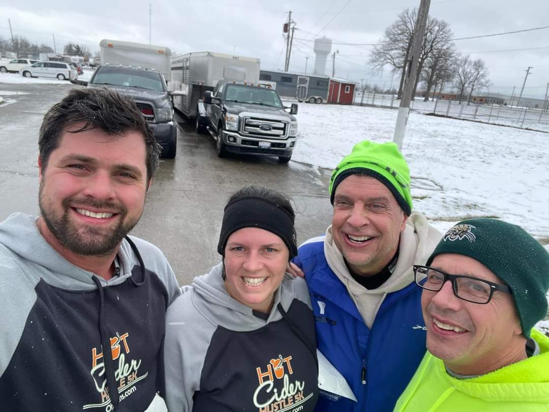 Fastest old man. Ran in the snow