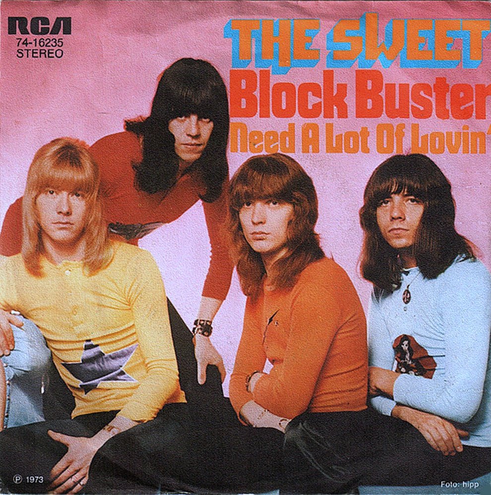 rogerdrags's tweet photo. 50 years ago, The Sweet were recording their only No1 hit BLOCKBUSTER. It was released in January 1973 #70s #1970s #glamrock #thesweet #popmusic #djroger https://t.co/XWPloLx0LV
