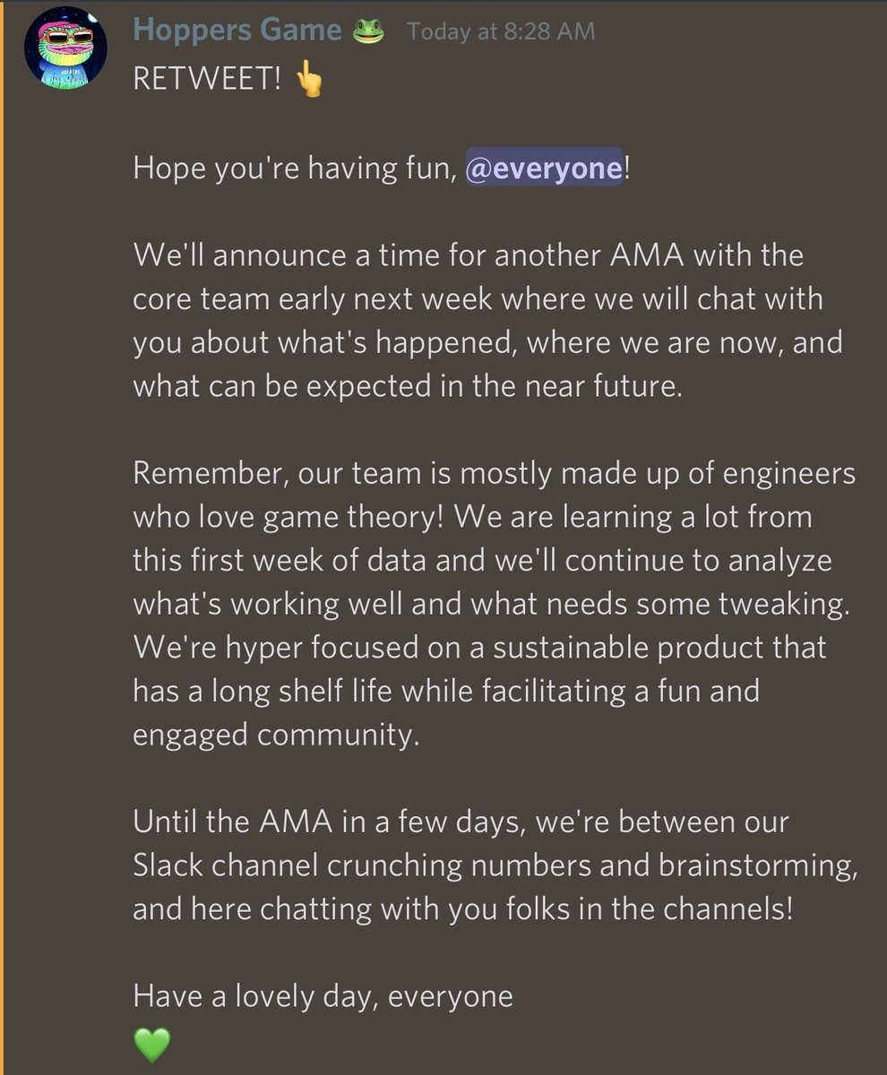 JustnThePhotog's tweet photo. Bullish on the Hopper team. Best tokenomics out of all the p2e games by far and a based AF team determined to create long term sustainability. 

Wgmi frog frens https://t.co/0xZjpV32mx
