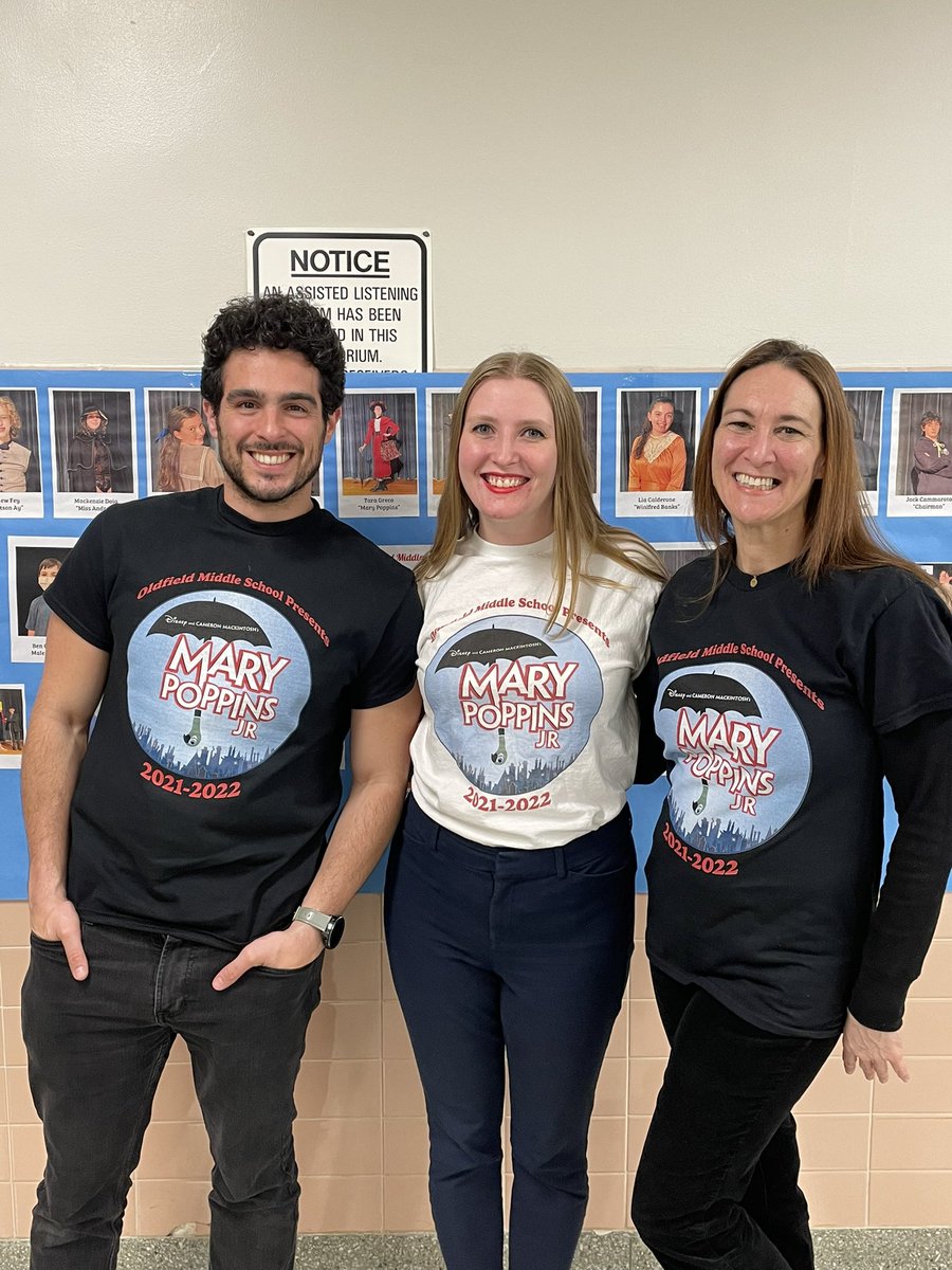 agrabowskiteach's tweet photo. Congratulations to the cast and crew of Mary Poppins Jr! Fantastic job on both shows! I couldn’t be a prouder director🎉❤️💐@Oldfield_MS https://t.co/hWqHROHIDZ
