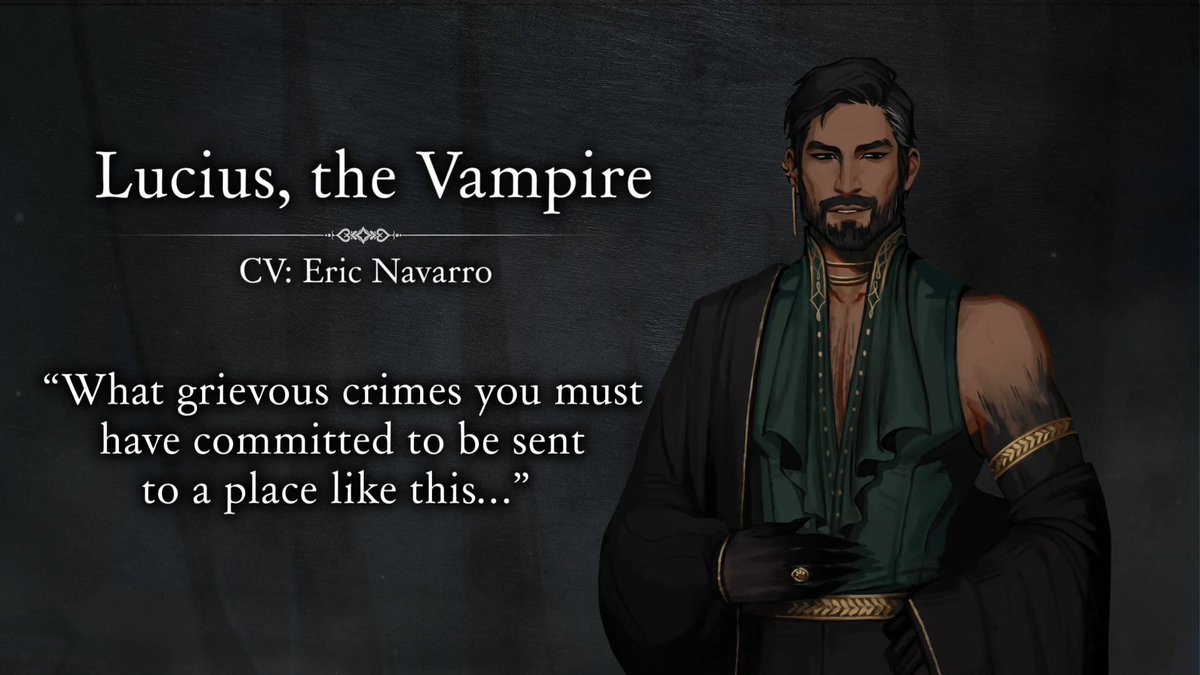 SuprobroSpb's tweet photo. AH! Allow me to officially announce that I voice the ✨Vampire Daddy✨ Lucius in @synstoria's VN for #NaNoRenO2022, Ballads at Midnight!

Also thank you to @TheStorysinger, they are a wonderful voice director to work with!

#voiceacting #visualnovel #otomegame https://t.co/QpvpzBIhsS
