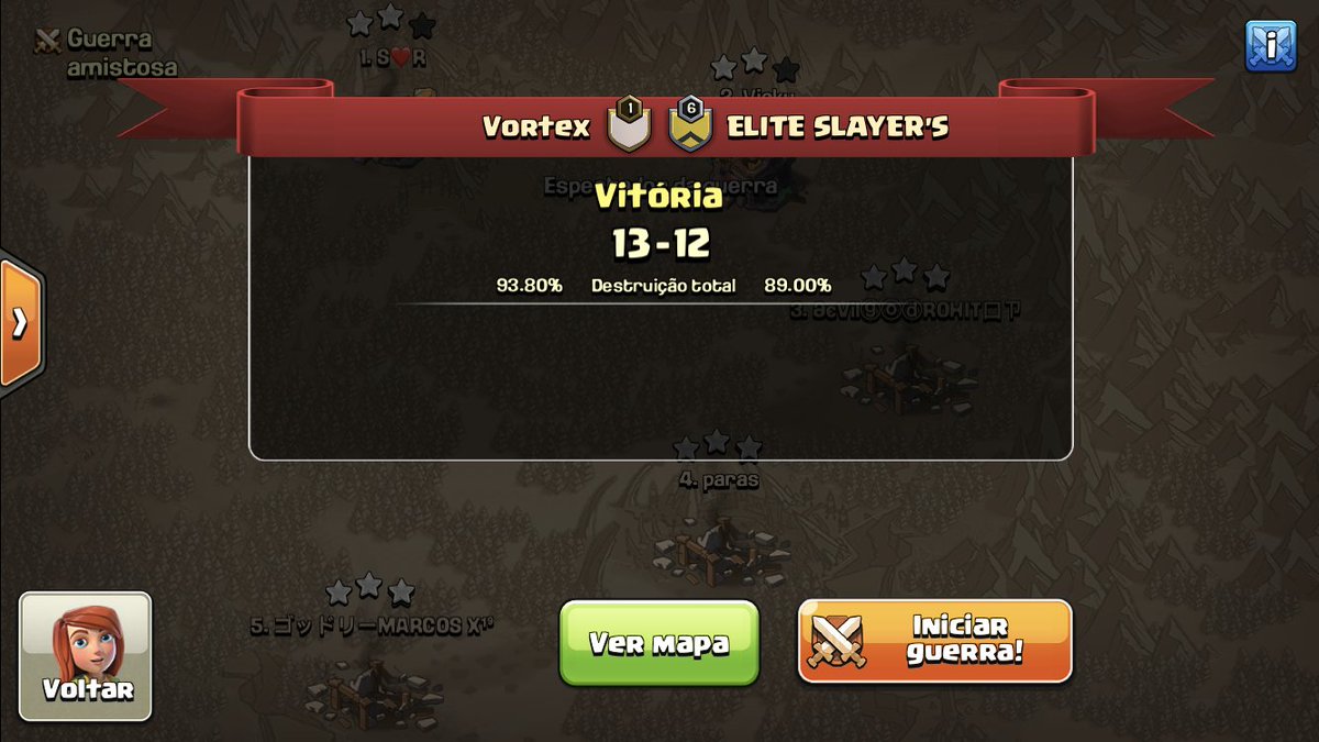 ⚔️ <a href="/QuesoCupTV/">Queso Cup</a>  Golden Edition
Qualificatória 2 - Dia 1

🆚 Gensan War
🆚 Elite Slayer's

🌟🌟🌟
<a href="/VitorAlmeidaCOC/">Vitor Almeida</a> 
@Duarte122333 
<a href="/_Marcin007/">Marcin</a> 
<a href="/BiLCoC/">Bil</a> 
🌟🌟🌟

GG !!
Até amanhã 🤟
#GoVTX