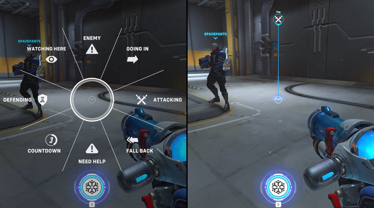_Knightess's tweet photo. Looking forward to seeing how #Overwatch2’s ping system works in practice! It’s a great step in terms of accessibility and a viable alternative for earlier competitive levels where voice chat is not as used. #GameDesign https://t.co/Limhk8AZvp https://t.co/PLUYYSswj3