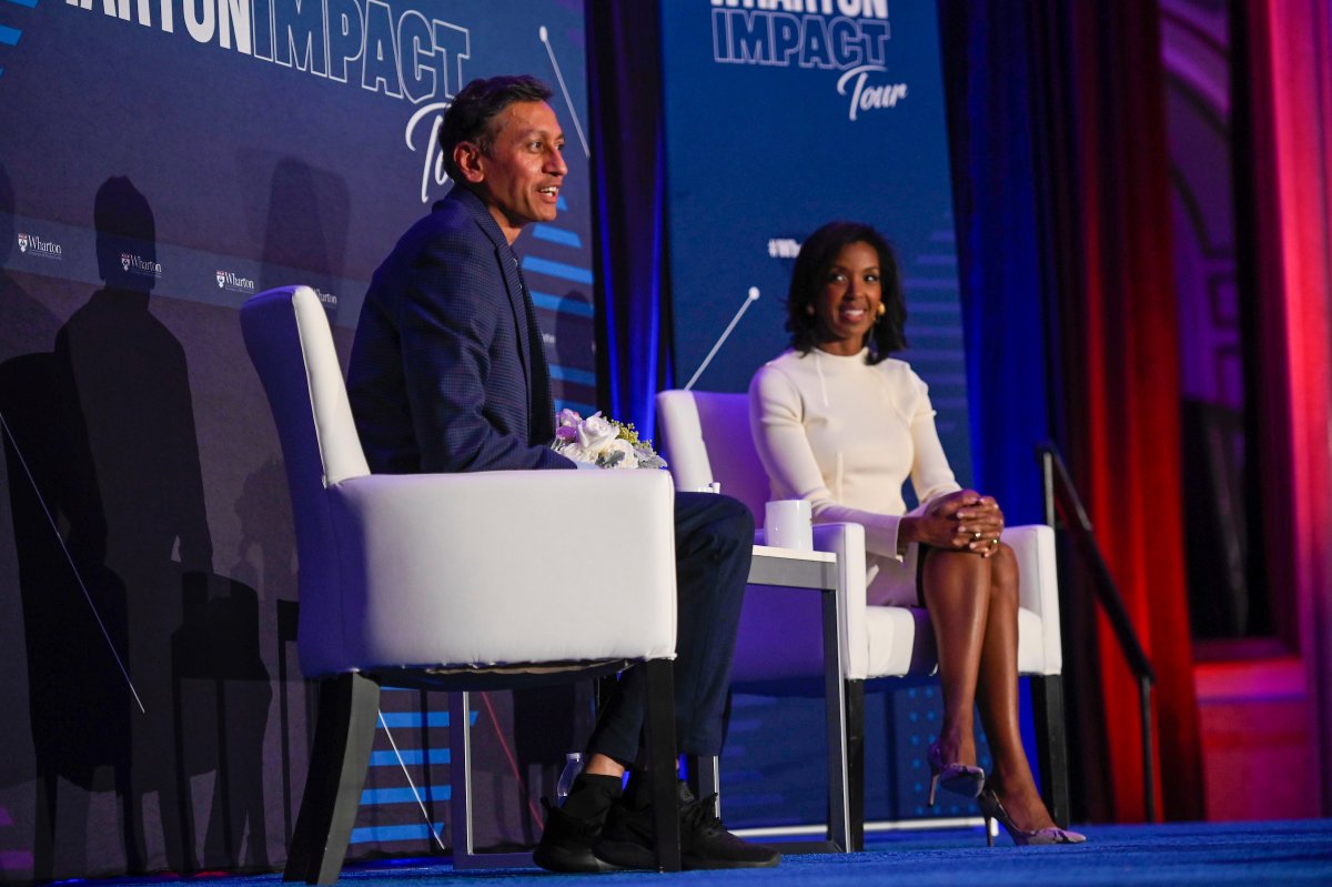 erikahjames's tweet photo. Wonderful meeting so many @Wharton alumni in San Francisco this week for the start of the #WhartonImpact Tour. Your enthusiasm was palpable and it was a thrill to experience first-hand.

Thanks to Prof. @KHosanagar for sharing your insights and fascinating work with @WhartonAIB. https://t.co/5aa4VDEv2n